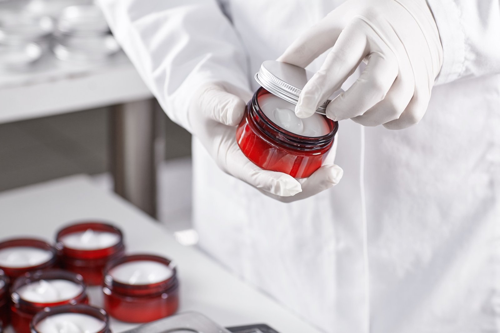 Contrôle d’un soin cosmétique en laboratoire